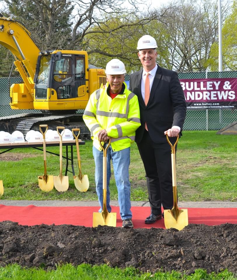 I’m fortunate to have many mentors. Last night I had the opportunity to celebrate our groundbreaking at O’Neill MS with Rich Samonte. I student taught for Sam at this very school where we both taught SS. I wouldn’t be where I’m at without this gentleman. Thank you Sam! #dg58pride