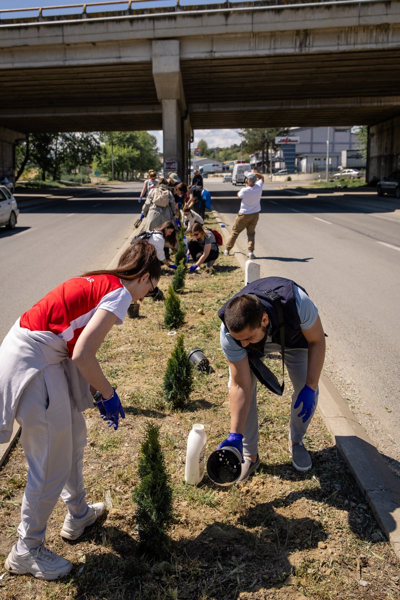 SingularGroup's tweet photo. In honor of #EarthDay, we did an eco-friendly team activity - planting trees to increase green spaces in the small Macedonian town of Negotino. 🌲 

📷 Huge thanks to Ratko, our Systems Engineering Team Lead, for capturing such precious moments!  #SingularTeam #TeamBuilding https://t.co/txU6U6UFJJ