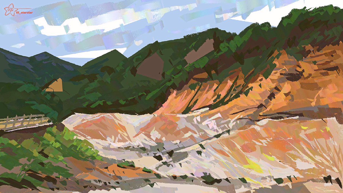 PleinApril 22/30 A quick one @warriorpainters #pleinairpril2024 #pleinairpril #pleinairpainting #nopleinnogain #heavypaint #digitalart #digitalpainting #speedpainting #dailyart