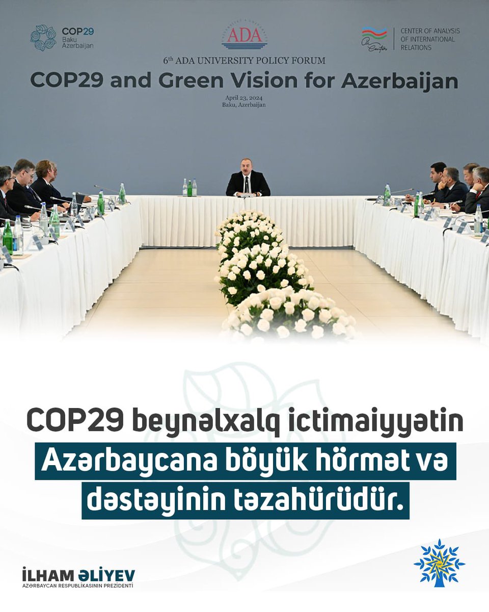 nerimanli_04's tweet photo. #COP29 #COP29Azerbaijan #COP29AZE https://t.co/RHzwS1F4VZ
