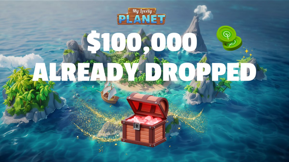 💥 Drop Alert! 💥 First week of our Quest validated ✅ We dropped an astonishing 1,000,000 $MLC, equivalent to $100,000! 🤯 This is just the beginning of something MASSIVE! 👉 quest.mylovelyplanet.org/en 👈 Invite your friends, spread the word, and let's create a tidal wave