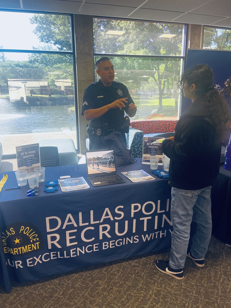 Dallas Recruiters will be at Dallas College - Richland Campus, for the Spring 2024 Career Fair from 10am-2pm. Ask us about starting an exciting career with Dallas PD. #hiring