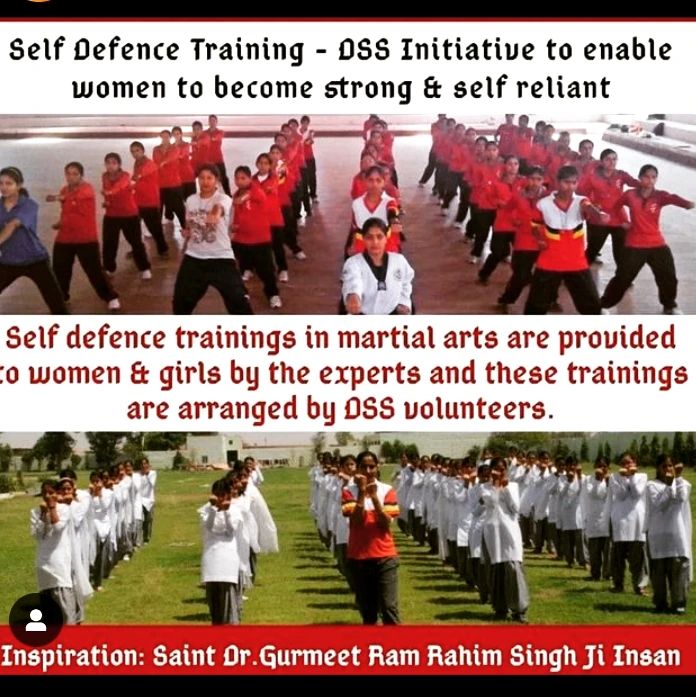 In this society, everyone has the right to protect themselves. #saintdrmsginsan guidance by Saint MSG Insan his volunteers, provide training to women in ,judo martial artist etc.

#SelfDefense #WomenEmpower #SelfDefenseTraining #EmpowerWomen #MindfulMeditation
#DeraSachaSauda