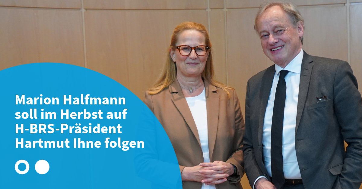 Professorin Marion Halfmann ist heute von der #Hochschulwahlversammlung  zur zukünftigen #Präsidentin der #H_BRS gewählt worden. Sie folgt zum 1. November auf Hartmut Ihne, der dann in den Ruhestand gehen wird. h-brs.de/de/kum/pressem… <a href="/HSNiederrhein/">HS Niederrhein</a>