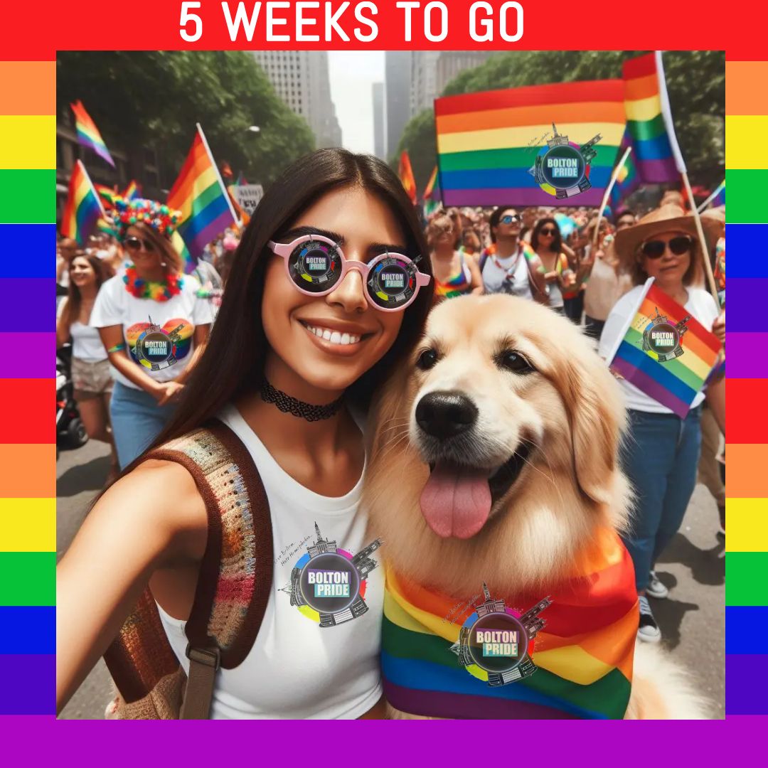 BoltonPride's tweet photo. Manchester's 2nd biggest Pride weekend - 𝟓 𝐰𝐞𝐞𝐤𝐬 𝐭𝐨 𝐠𝐨🤪💖🏳️‍⚧️🏳️‍🌈 𝟐𝟓-𝟐𝟔 𝐌𝐚𝐲 𝟐𝟎𝟐𝟒 https://t.co/PXYgVUDJfB