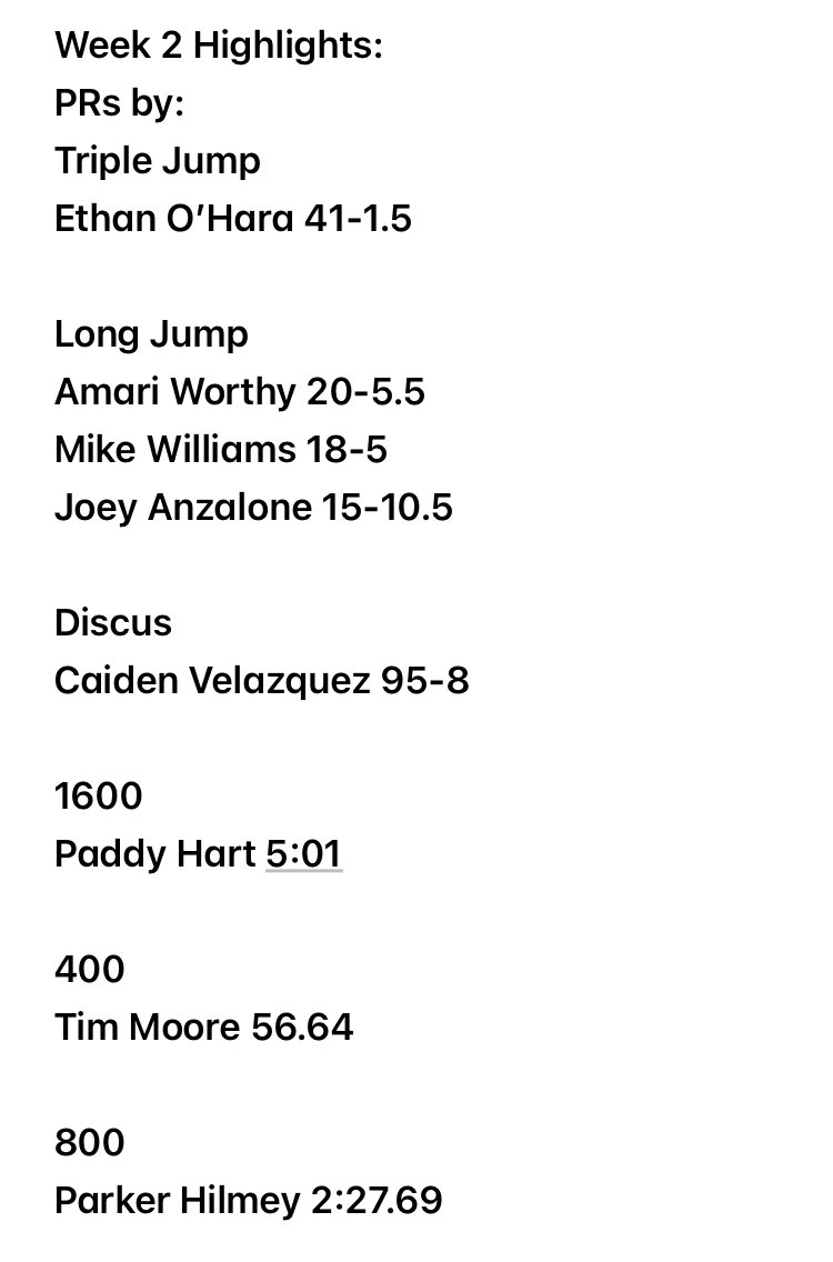 Great TEAM wins last night:
Timon 94 - Cardinal O’Hara 20
Timon 106 - Christian Central Academy 5

Multiple PRs recorded by a focused squad!

We’re back at it on Saturday at the West Seneca West Invite. 

@TimonSportsNews @BishopTimonHigh @MonsignorMartin 
#PrideInThePaw