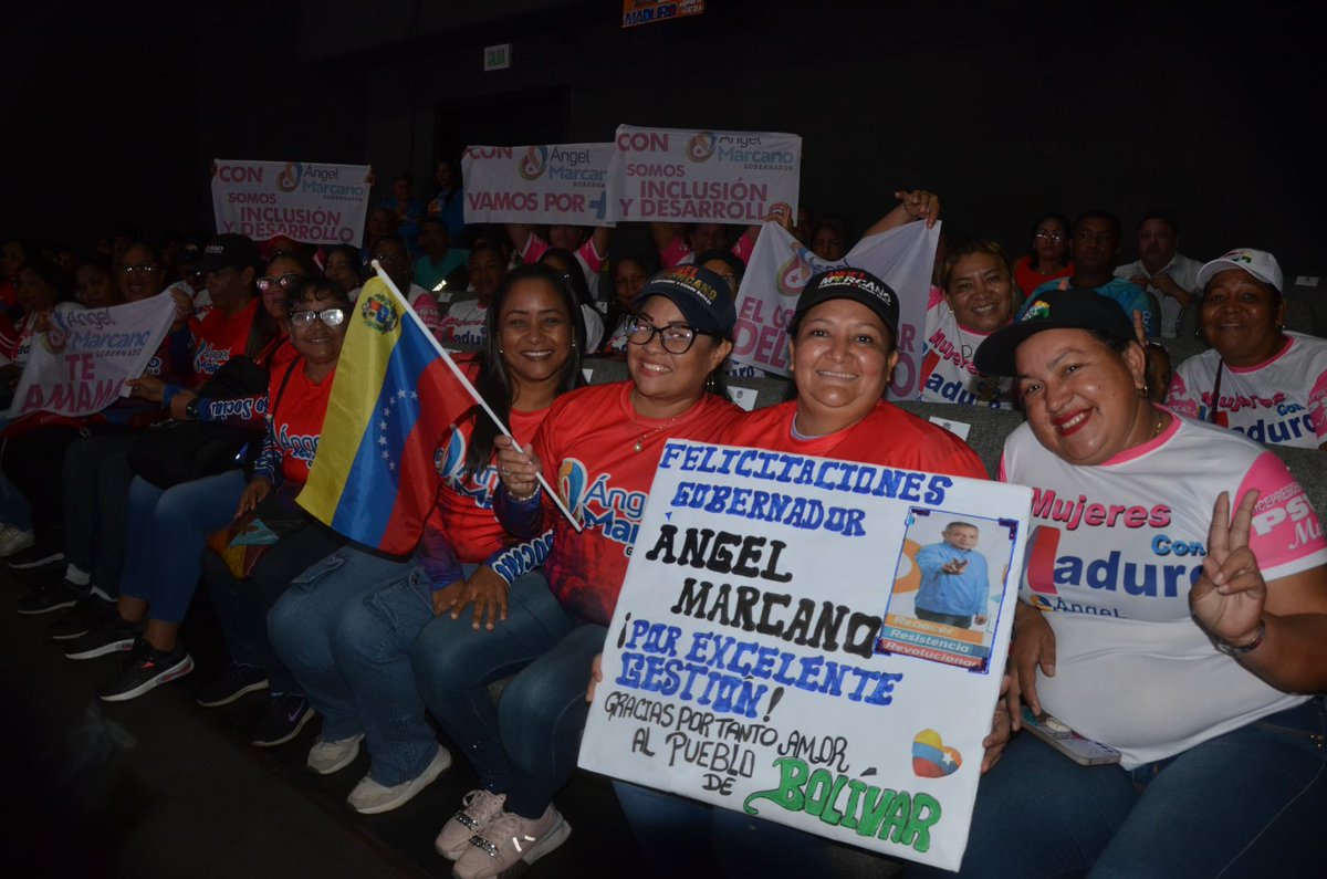 #23ABR| Líder regional del estado Bolívar, gobernador @amarcanopsuv presentó ante el pueblo, su Memoria y Cuenta 2023. Principal logro Atención social al pueblo. @NicolasMaduro @AlonzoYanny #MemoriaYCuentaBolivar2023