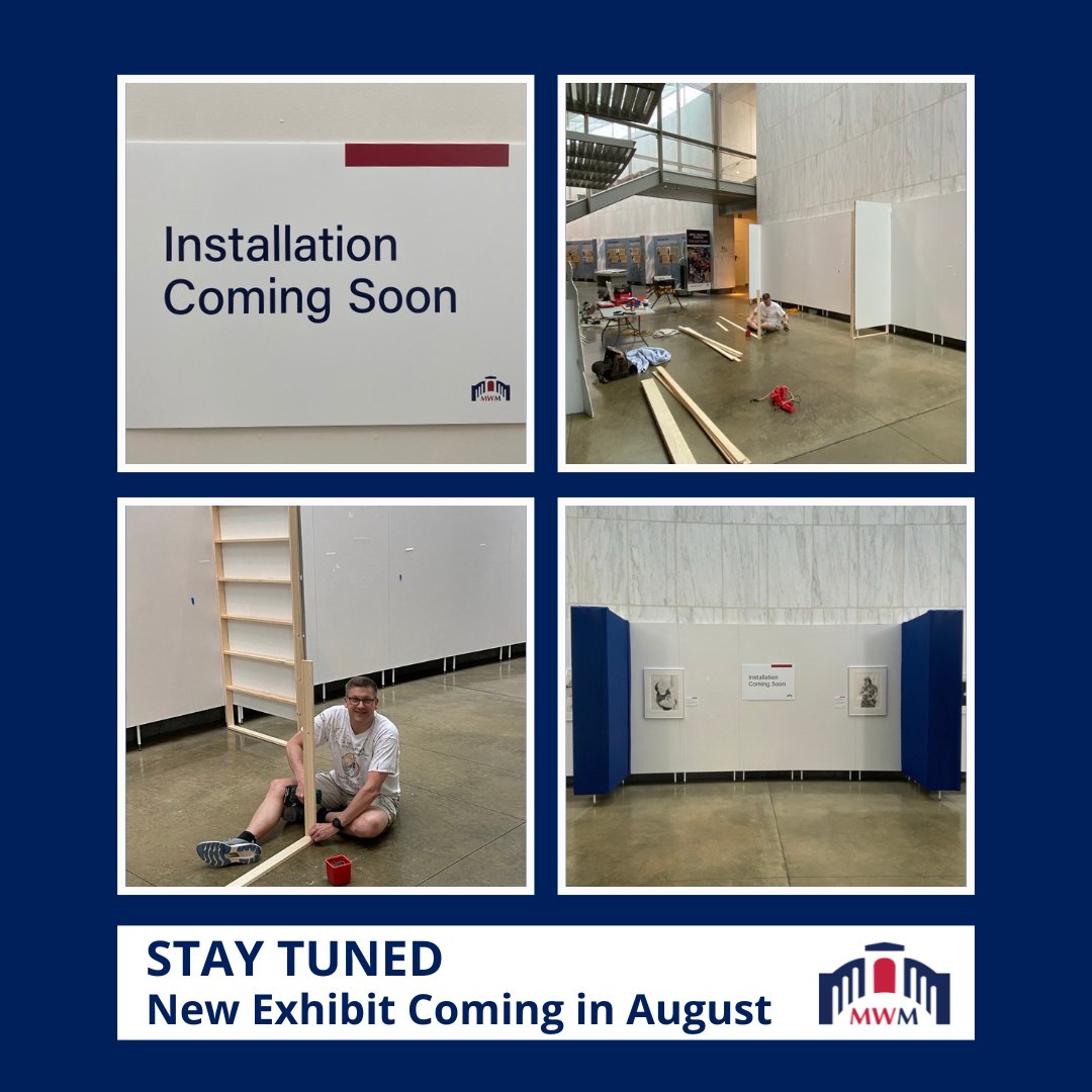 New Exhibit Coming Soon! We couldn't do it without our amazing volunteers who donate their time & expertise. They go above and beyond in helping with events, Honor Flights, and so much more, to include building out exhibit space. We are so lucky they are part of our MWM Team.