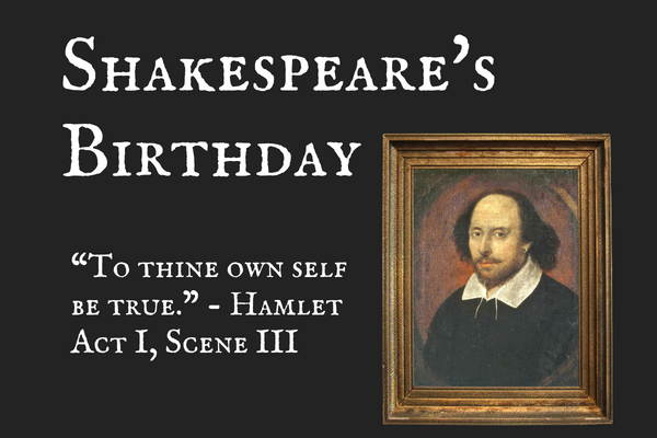 Happy Birthday to the Bard, William Shakespeare!
April 23, 1564 #shakespearesbirthday #shakespearebirthday #shakespeare