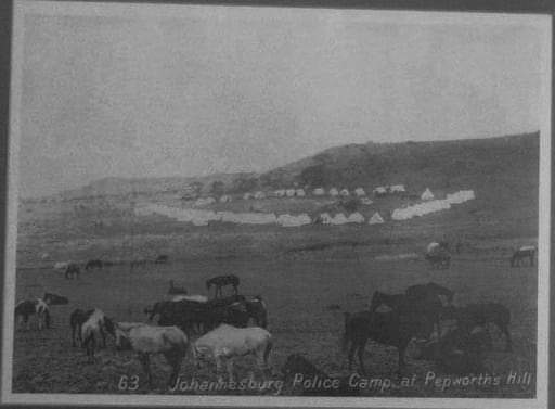 ZARPS camp outside Ladysmith at Pepworth during the siege