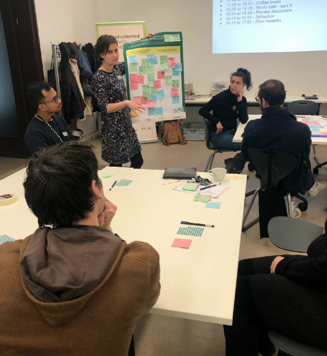 ✨ On 18.04, the @IETI_MfN project organised the IETI #WorldCafe with @mfnberlin #Researchers to reflect on how to translate identified #needs for #PublicEngagement into actionable solutions. Findings will impact project #Practice, #Research, and help shape #CultureChange at MfN.