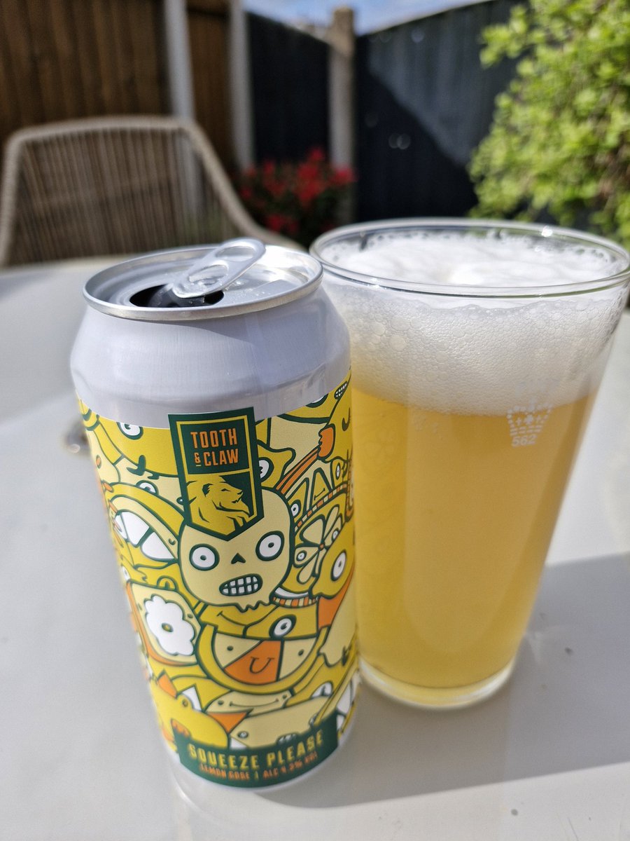 Here is a new one I haven't tried from #ToothandClaw
Lovely lemon flavour and I have something to celebrate......

Deposit paid on house today and moving to completion! 
#FirstTimeBuyer
#TuesdayMotivaton 
#HardWorkPaysOff 

Cheers 🍻 👏