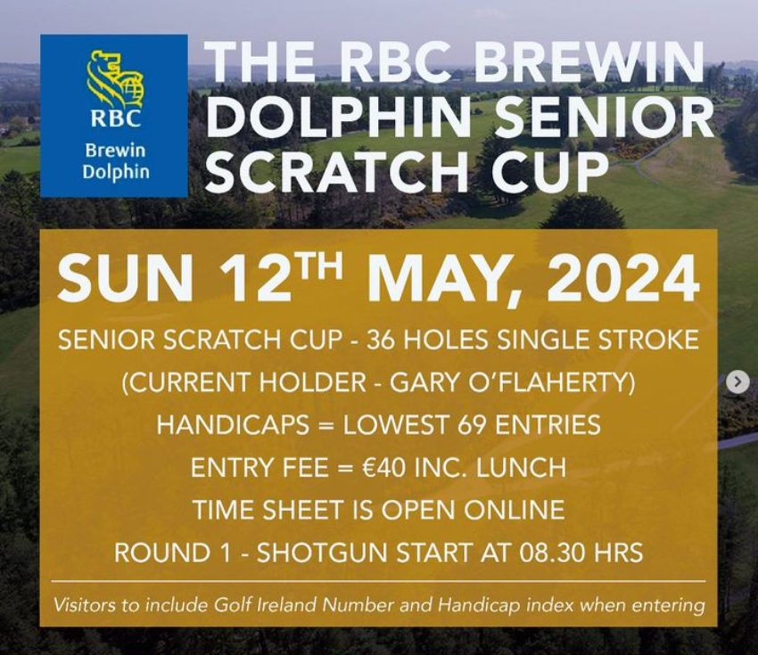 Scratch Cups Ireland (@scratchcups) on Twitter photo Sun 12th May
Muskerry Golf Club
Senior Scratch Cup (lowest 69 entries)
€40
Entry Now Open - clubnet.golfgraffix.com/Booking/visito…
#ScratchCup #ScratchCups #SeniorScratchCup <a href="/MuskerryGC/">Muskerry Golf Club</a> Sun 12th May
Muskerry Golf Club
Senior Scratch Cup (lowest 69 entries)
€40
Entry Now Open - clubnet.golfgraffix.com/Booking/visito…
#ScratchCup #ScratchCups #SeniorScratchCup <a href="/MuskerryGC/">Muskerry Golf Club</a>