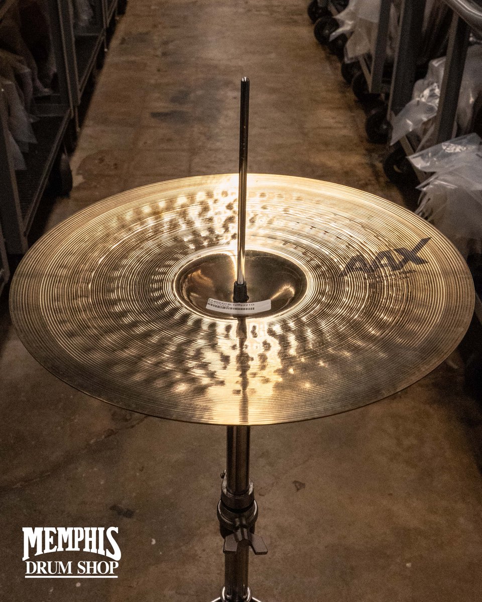 The @SABIAN_Cymbals 14' AAX Medium Hi-Hats - Brilliant 961/1341g ($479.99). A smaller, raw bell results in crispy, versatile hi-hats that blend nicely into mainstream sounds. Check it out now at memphisdrumshop.com/sabian-14-aax-…

#drums #cymbals #drumshop #SABIAN