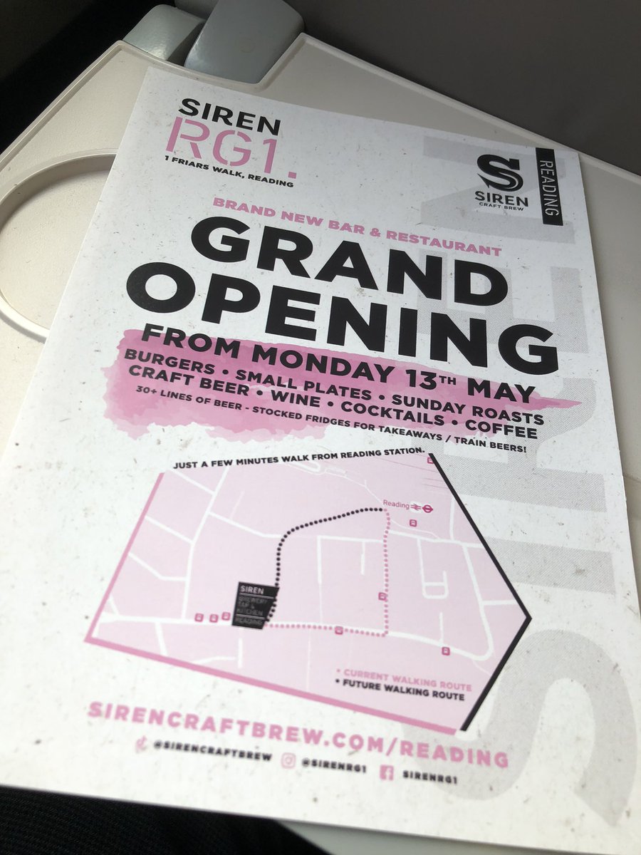 Would usually avoid leafletters and chuggers in town, but made a beeline for the lad in the <a href="/SirenCraftBrew/">Siren Craft Brew</a> jumper at Reading Station.