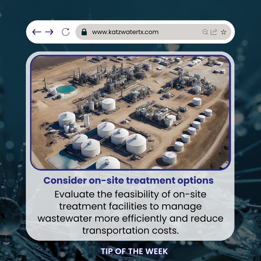 Take control of wastewater treatment with on-site facilities.
Enhance efficiency and reduce transportation costs.

#OnsiteTreatment #OperationalEfficiency #CostSavings #KatzWaterTechnologies