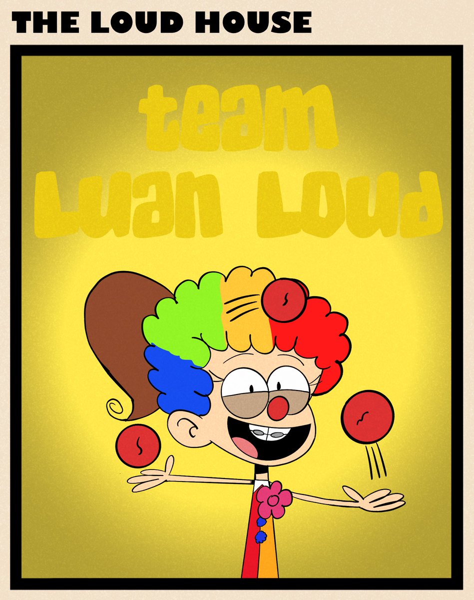 Who wants to join the team of your favorites,
TEAM LUAN LOUD?
#TheLoudHouse #Nickelodeon #Luanloud #Tuesday #ArtistOnTwitter #Sketch #Procreate #Titlecard #TeamLuanLoud