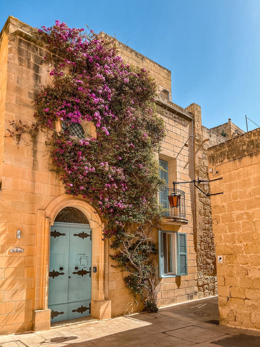 Hello there Mdina 😍 Had to take a photo of the famous blue door 🙈 📍Mdina, Malta #visitmalta