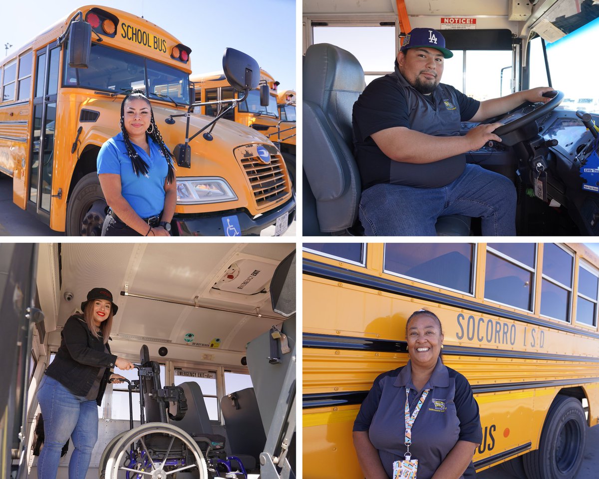 Happy #SchoolBusDriversDay to our caring & skilled school bus drivers who safely shuttle our students to and from school, field trips, competitions, & other after-school activities. #TeamSISD is extremely grateful for you all!🚍🏫🎒🍎 #SeizeYourOpportunity