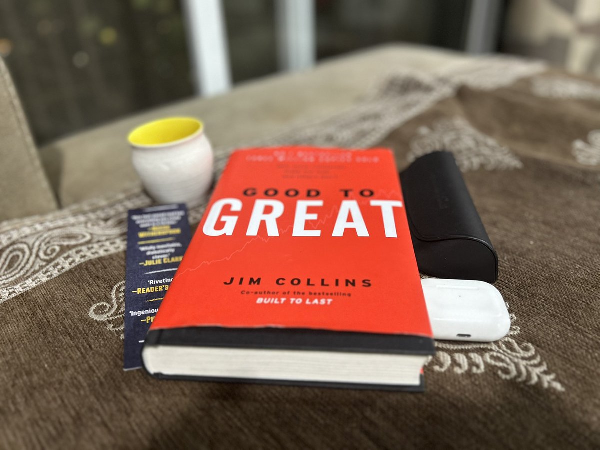 On 'World Book Day,' I completed my 6th book of this year GOOD TO GREAT by Jim Collins. Widely recognized as a prequel to the bestselling 'Built to Last,' this book offers an insightful journey into 11 Good to Great companies.

#GoodToGreat  #WorldBookDay