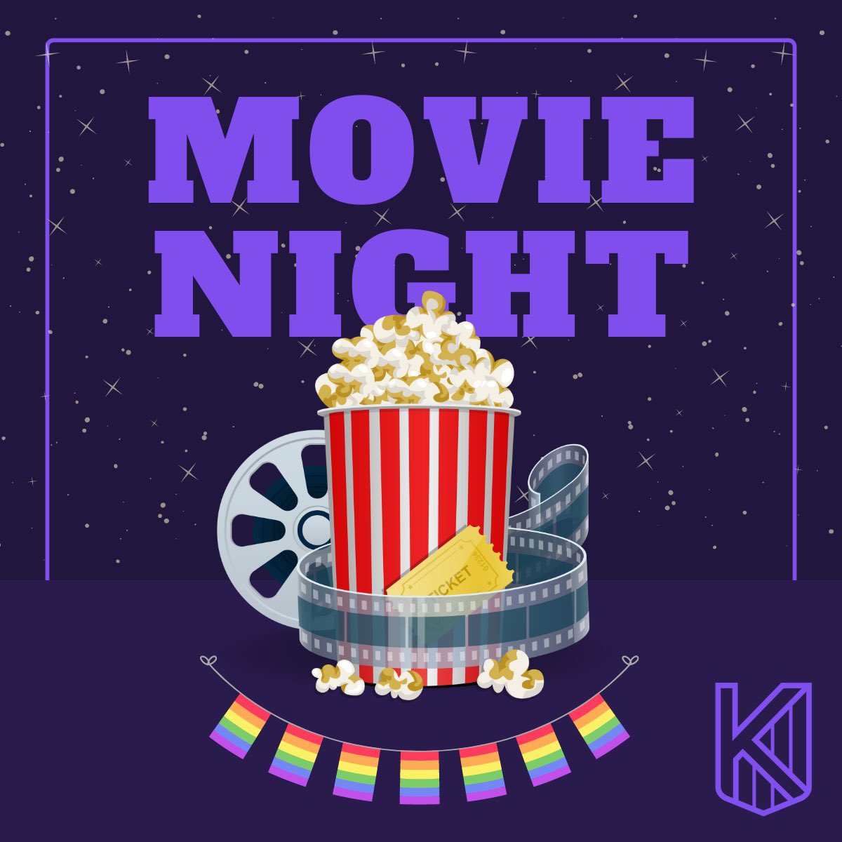 Great end to a busy day at the College - LGBTQ+ movie night! #LGBTQ+