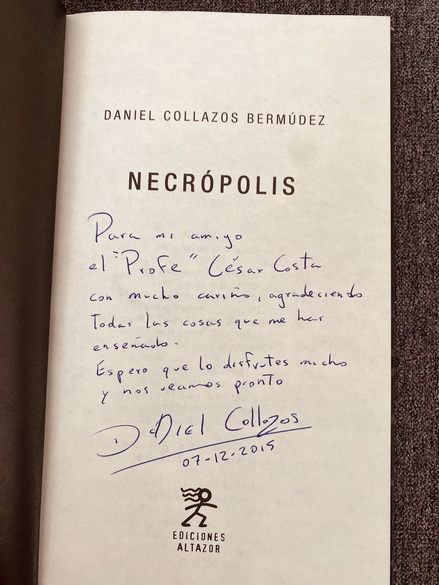 Cesar Costa - Arbulú (@cosarb) on Twitter photo Today is the International Book Day! Although I haven't had much time to read lately, "Necropolis" by my good friend <a href="/danielcollazosb/">Daniel Collazos Bermúdez</a> will always hold a special place in my heart. 📚 #BookDay #Necropolis <a href="/Peel_Paramedics/">Peel Regional Paramedic Services</a> Today is the International Book Day! Although I haven't had much time to read lately, "Necropolis" by my good friend <a href="/danielcollazosb/">Daniel Collazos Bermúdez</a> will always hold a special place in my heart. 📚 #BookDay #Necropolis <a href="/Peel_Paramedics/">Peel Regional Paramedic Services</a>