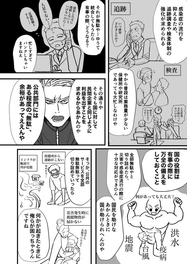公共事業にはある程度の無駄や余裕があってええのですよ😔だからやっぱりコスパとは相性悪いと思う😔 