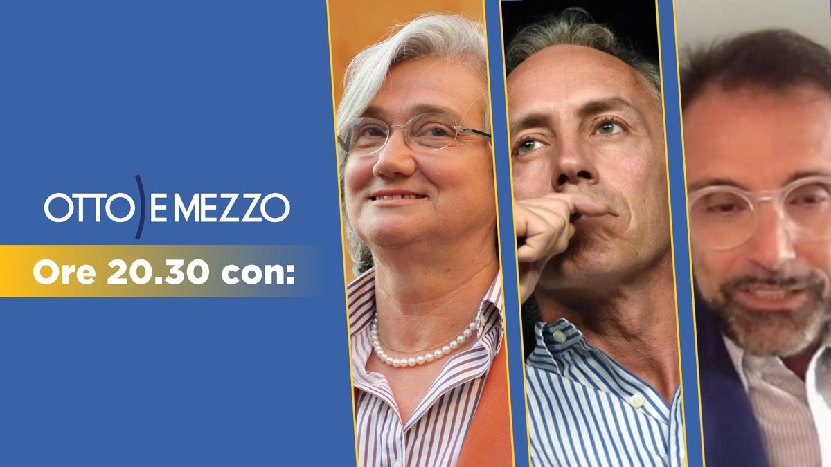 Gli ospiti di questa sera: Rosy Bindi, Marco Travaglio e Francesco Specchia. #ottoemezzo