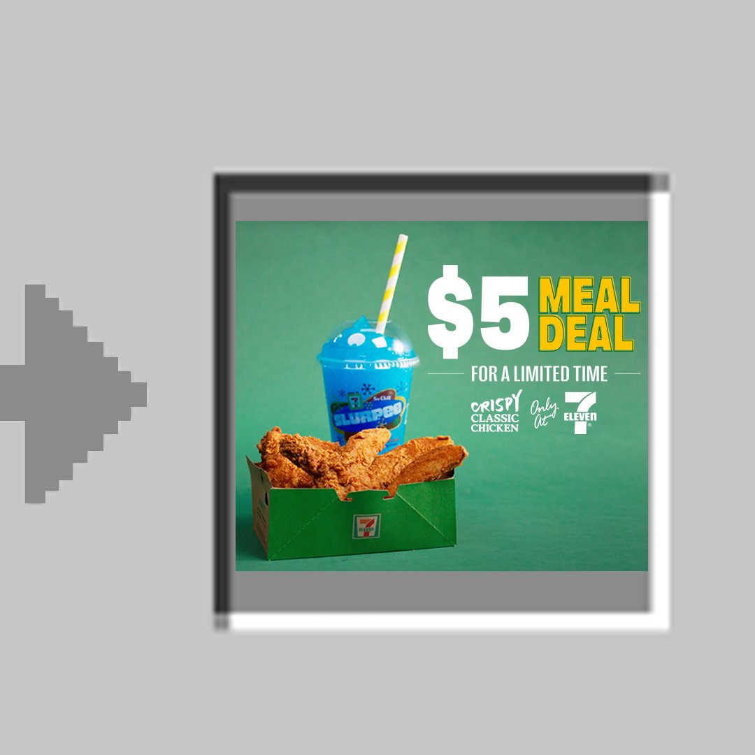 level up with our pixel perfect $5 meal deal 🍗limited time only 🍗available at select Sevs #7ElevenCanada #OnlyAt7Eleven