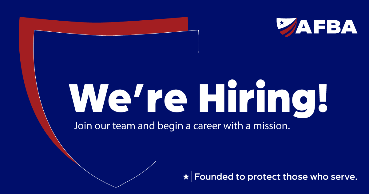 Find a role where you can build an exceptional career for yourself with AFBA.

Interested? Click the link to get started: bit.ly/3GTkDZk

 #Hiring #HiringAlert #Careers