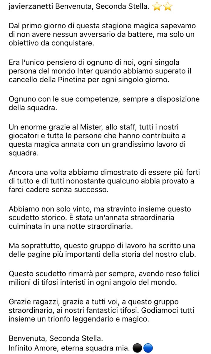Javier Zanetti tweet media