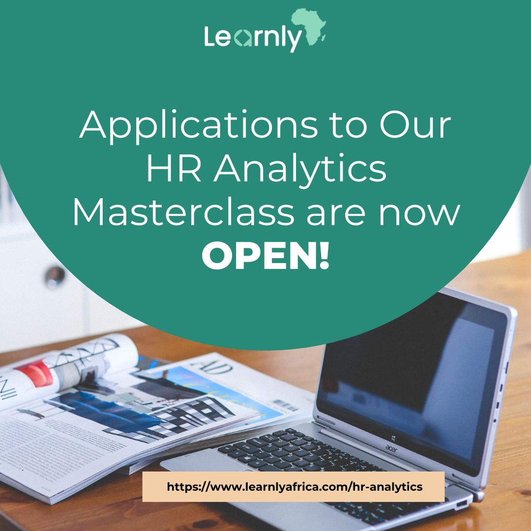 Applications are now OPEN for our exclusive HR Analytics Masterclass- June Cohort!

Unlock the power of data-driven HR strategies and take your career to new heights. 

Sign up here: learnlyafrica.com/hr-analytics

#HRAnalytics #Masterclass #DataDrivenHR #CareerGrowth