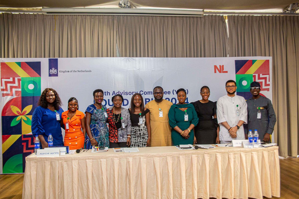 NLinNigeria's tweet photo. The Netherlands puts youth at 🫶🏽 and involves youth in decision-making that impact their lives. 

We are happy that the Youth Advisory Committee of the Netherlands Consulate in Lagos led the round table on impactful entrepreneurship and youth employment last week. https://t.co/7mGgUwVgCt