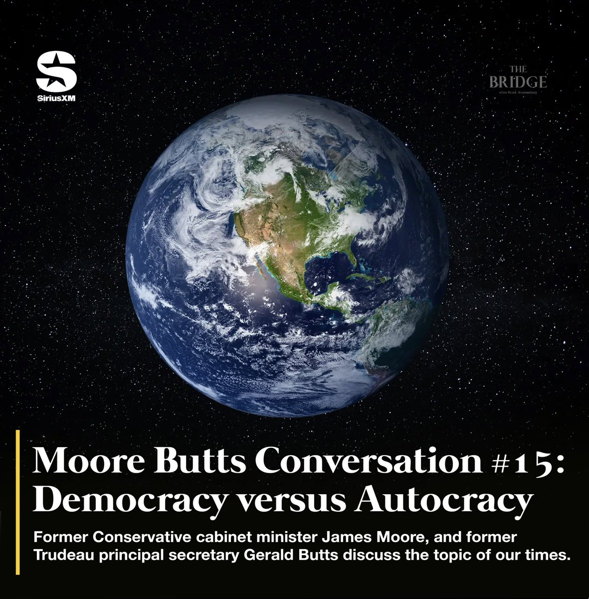 Democracy versus autocracy - why is it such an issue today? What are the real differences? Can democracies slide into autocracies without even realizing it? @honjamesmoore & @gmbutts return today on The Bridge. Noon EST on @CanadaTalks167, and all podcast platforms.