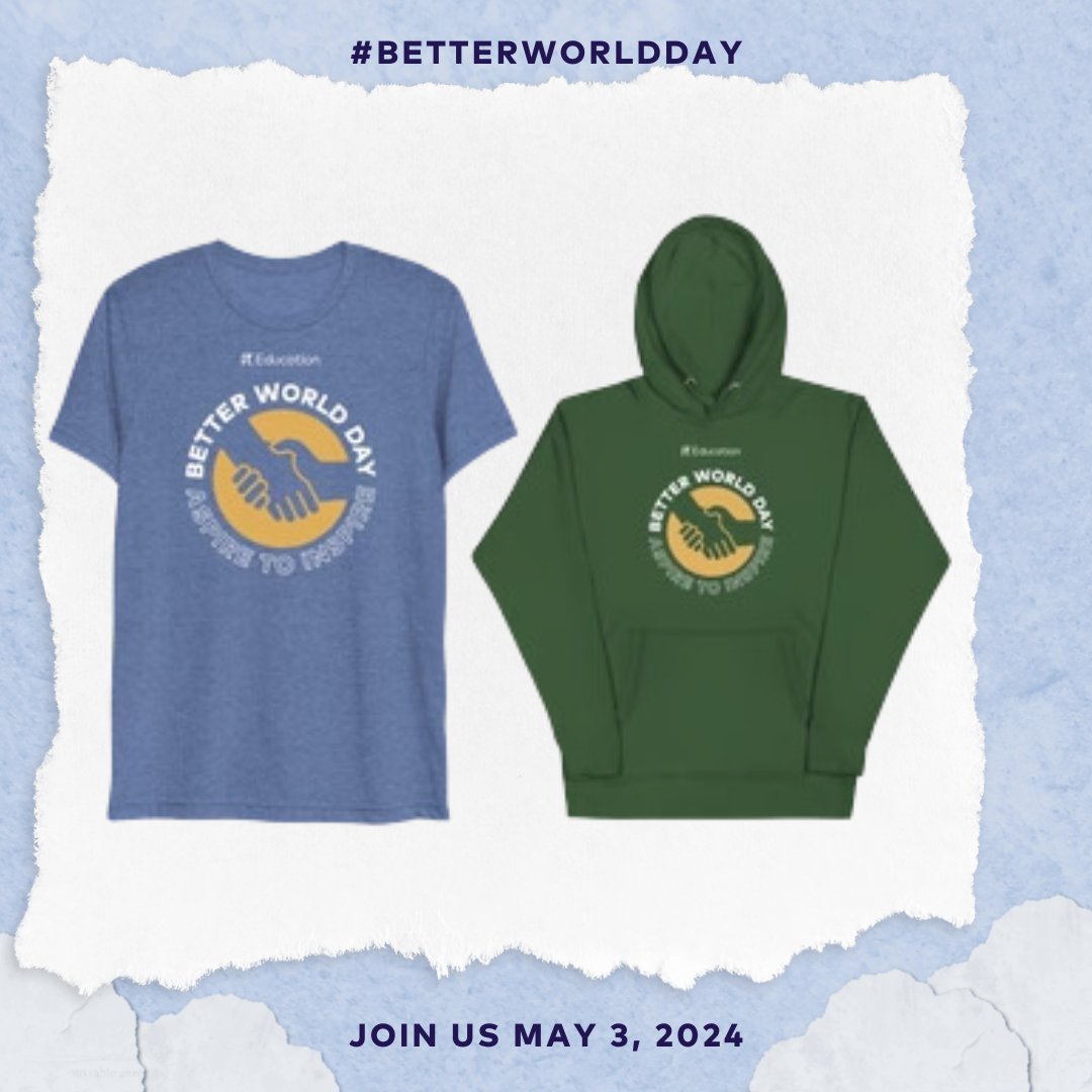 Ready to look good while you do good? #BetterWorldDay 2024 swag is officially here! Order now to get your do-good gear by Friday, May 3! shop.eleducation.org/collections/be…