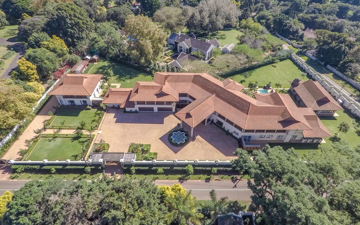 Fully furnished 9Bedroom palatial home is being sold at ksh80M in South Africa's capital city. It has swim-pool, built in bar, gym, computer room,2kitchens,SQ for 6... I'm convinced Kenya Real Estate prices aren't genuine!!

How much do you think it will sold in Runda or Karen?.