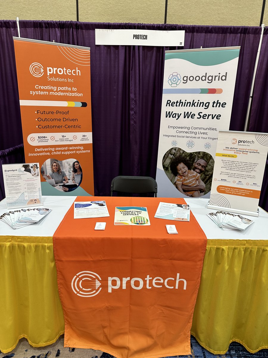 protech_company's tweet photo. 🚀 We're excited to be at the Child Support Directors Association Conference! Swing by our booth to discover cutting-edge solutions revolutionizing child support services. Let's empower communities together! #CSDAConference #ProtechSolutions #Innovation https://t.co/uYonA9UECn