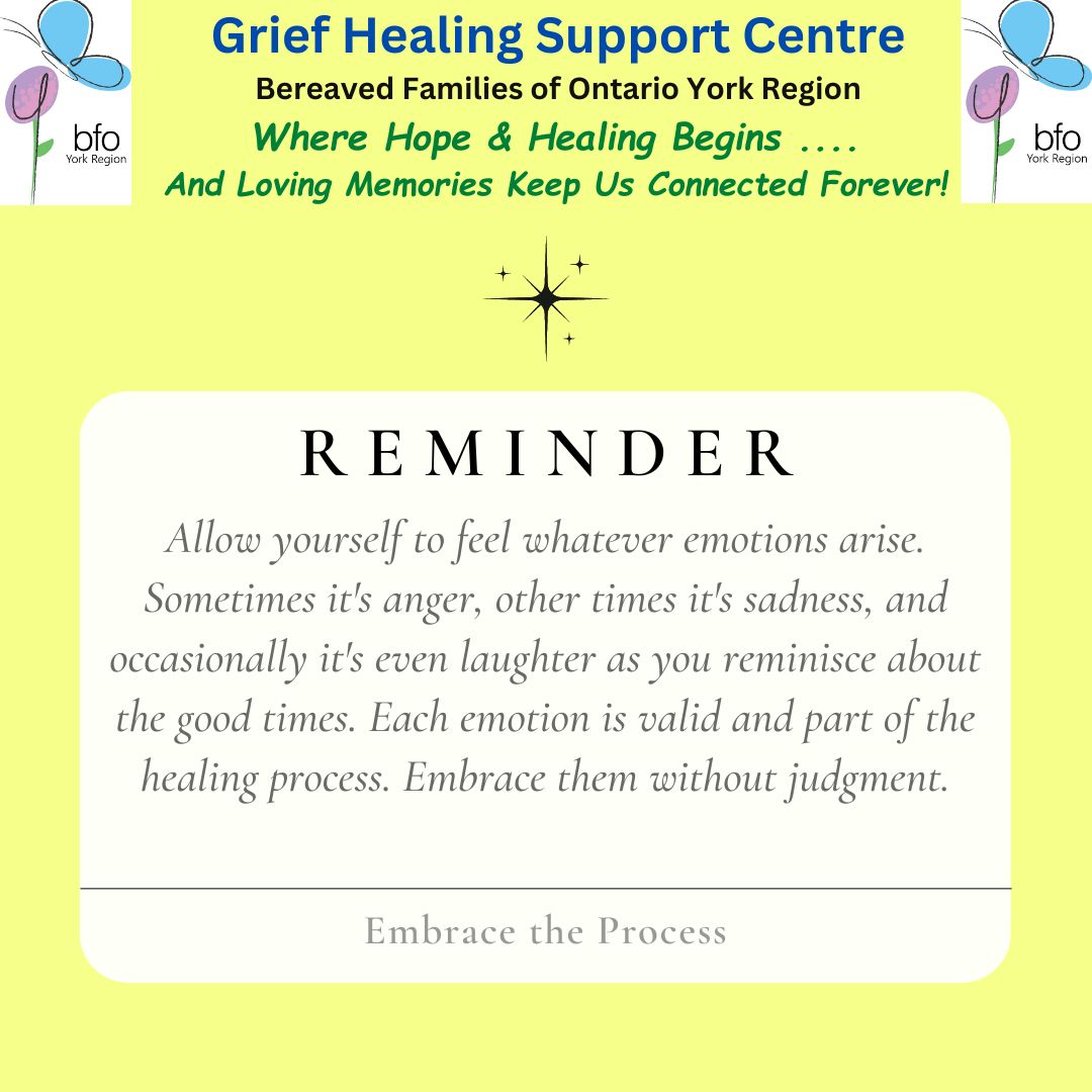 Take each moment as it comes, be gentle with yourself, and know that in the tapestry of life, grief is but one thread among many, weaving a story of resilience, love, and the enduring human spirit. 

#GriefHealingSupportCentre #GHSC #BFOYR #BFO #Grief #Healing #MentalHealth