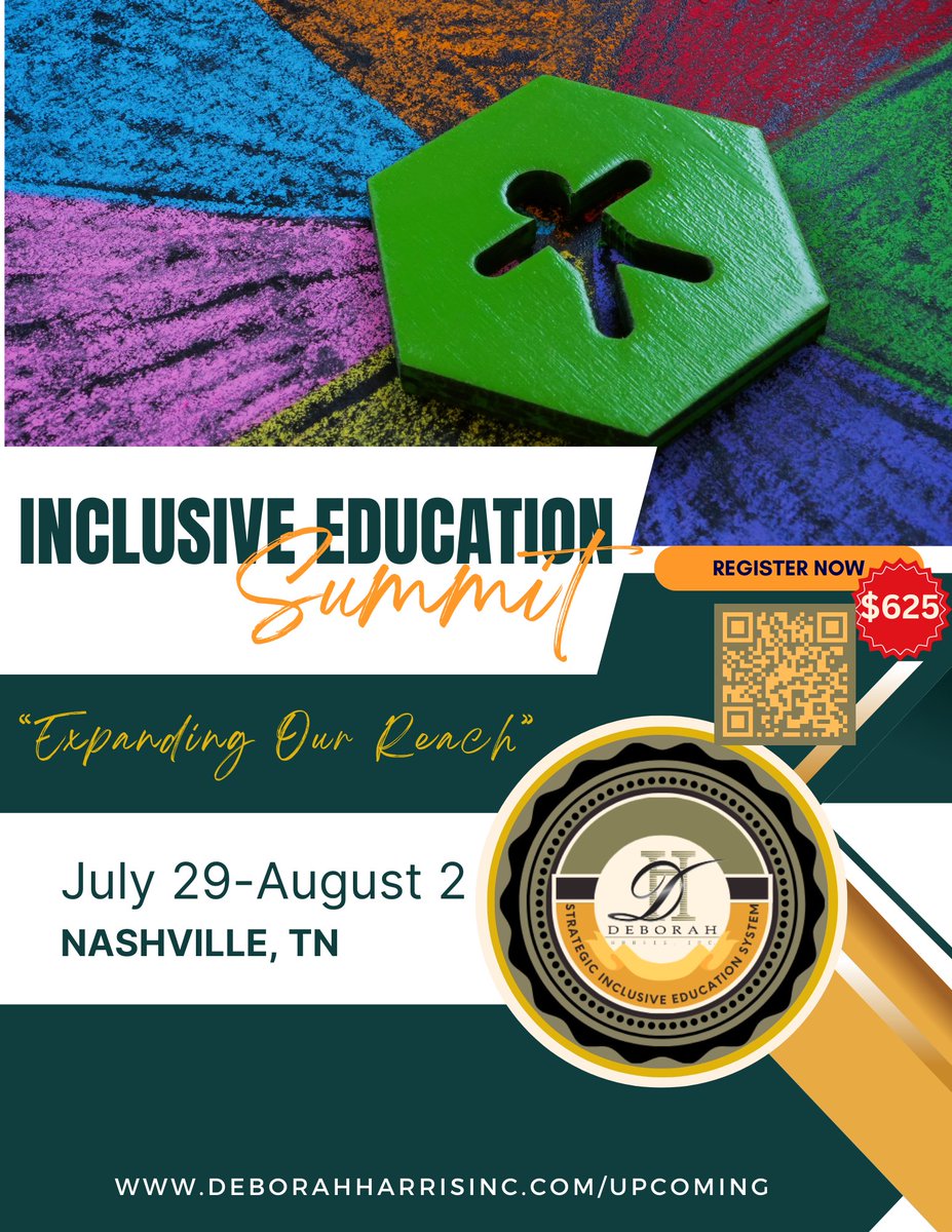 BridgeEveryGap's tweet photo. 🔔 Attention all EDUCATORS! 🔔 Are you ready for the 2024 Inclusive Education Summit? 📆 Save the dates - July 30 - August 2🌟 We'll be gathering for a weekend of learning, collaboration, and growth! 📚💼 Don't forget to book your spot now! Let's bridge every gap together! https://t.co/bhCg1OawOP