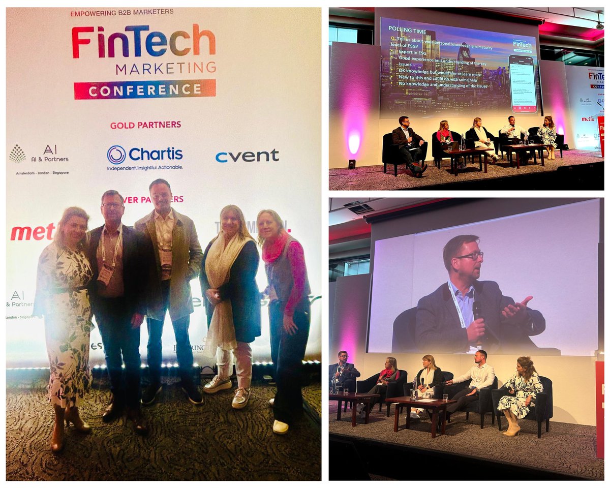 Tune in now for live coverage of Fintech For Good: A Fantasy or the Future of FinTech. Combining ESG marketing strategies with the invaluable benefits of financial and technology advancements for the wider economy.

#ftbmconf2024 #b2bmarketing #networking #marketinginsights