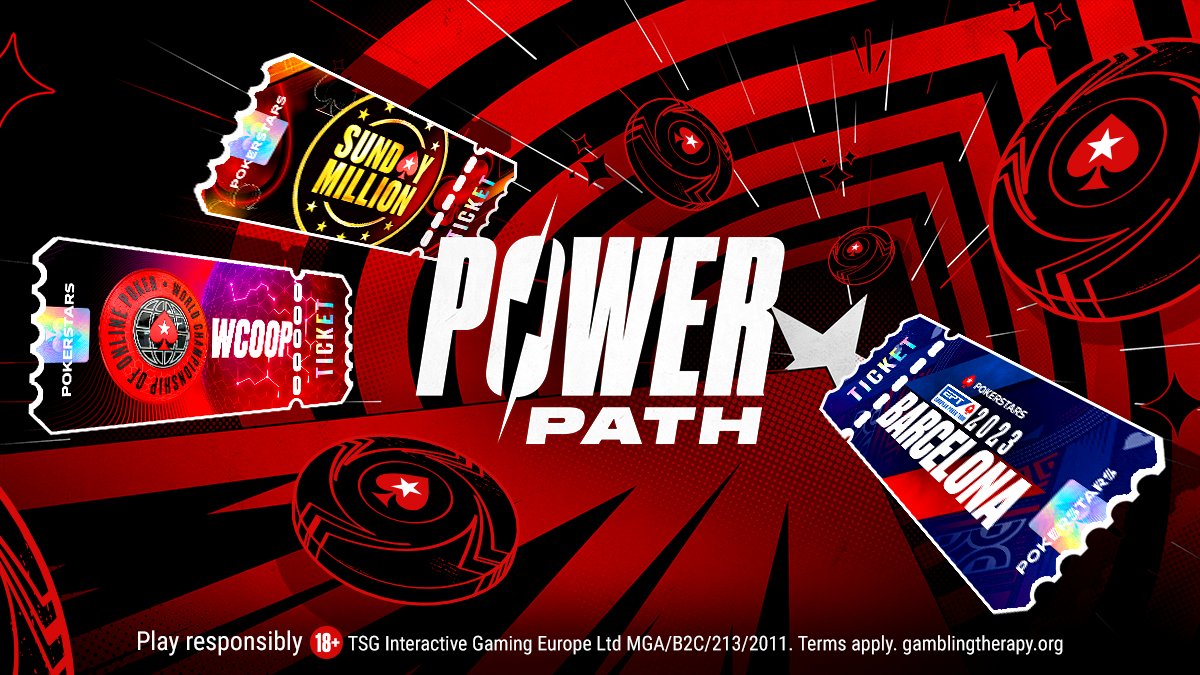 Start your #PowerPath journey today, and you could win a Silver Power Pass worth $2,500.

⏰ 18:05 CET: $1.50 Step 2 with 75 seats Gtd to Step 3
⏰ 19:20 CET: $11 Step 3 with 30 seats Gtd to Step 4
⏰ 21:05 CET: $109 Step 4 with 5️⃣  Silver Passes Gtd

⚡ psta.rs/power