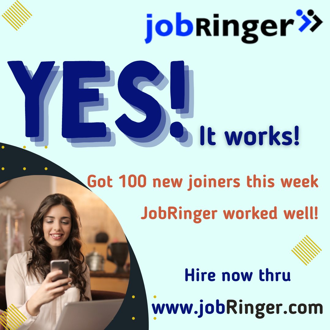 YES it worked
.
.
.
#job #jobringer #jobseekers #jobsinindia #jobsearch #jobhiring #jobsforyou #jobsearching #jobseeker #wfhjobs #itjobs #pharmajobs #hrjobs #remotejobs #freshersjobs #salesjobs #jobringerjobs #freshershiring #freshersvacancy #wfh #wfhlife #wfo #interview #hr