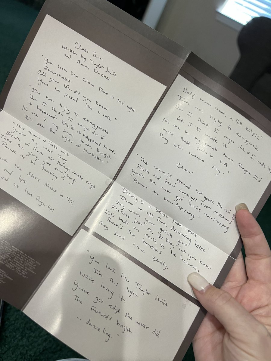 @taylornation13 @Target Had to bring my husband along to be my photographer. He knew not to complain because he knew the price going in! Loving these handwritten lyrics. 

#TTPDTargetRun
#TSTTPD