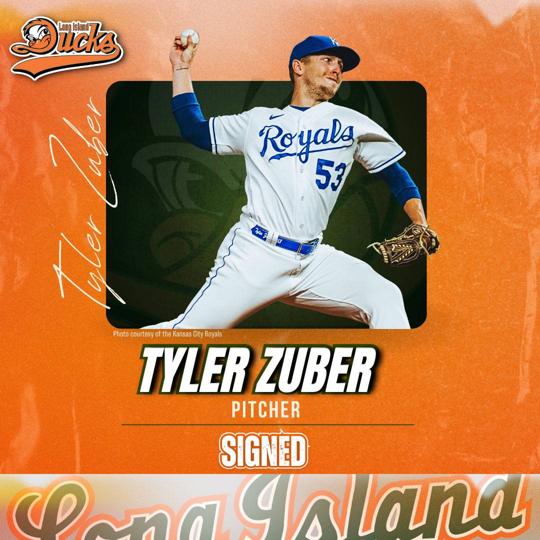 Long Island Ducks (@liducks) on Twitter photo 🚨 PLAYER SIGNINGS! 🚨
We've added former <a href="/MLB/">MLB</a> pitchers Dan Straily & Tyler Zuber to the roster! Straily spent eight seasons in The Show with the <a href="/Athletics/">Athletics</a>, <a href="/Cubs/">Chicago Cubs</a>, @Astros, <a href="/Reds/">Cincinnati Reds</a>, <a href="/Marlins/">Miami Marlins</a> & <a href="/Orioles/">Baltimore Orioles</a>. Zuber pitched two seasons with the <a href="/Royals/">Kansas City Royals</a>.
📰: liducks.com/ducks-sign-for… 🚨 PLAYER SIGNINGS! 🚨
We've added former <a href="/MLB/">MLB</a> pitchers Dan Straily & Tyler Zuber to the roster! Straily spent eight seasons in The Show with the <a href="/Athletics/">Athletics</a>, <a href="/Cubs/">Chicago Cubs</a>, @Astros, <a href="/Reds/">Cincinnati Reds</a>, <a href="/Marlins/">Miami Marlins</a> & <a href="/Orioles/">Baltimore Orioles</a>. Zuber pitched two seasons with the <a href="/Royals/">Kansas City Royals</a>.
📰: liducks.com/ducks-sign-for…