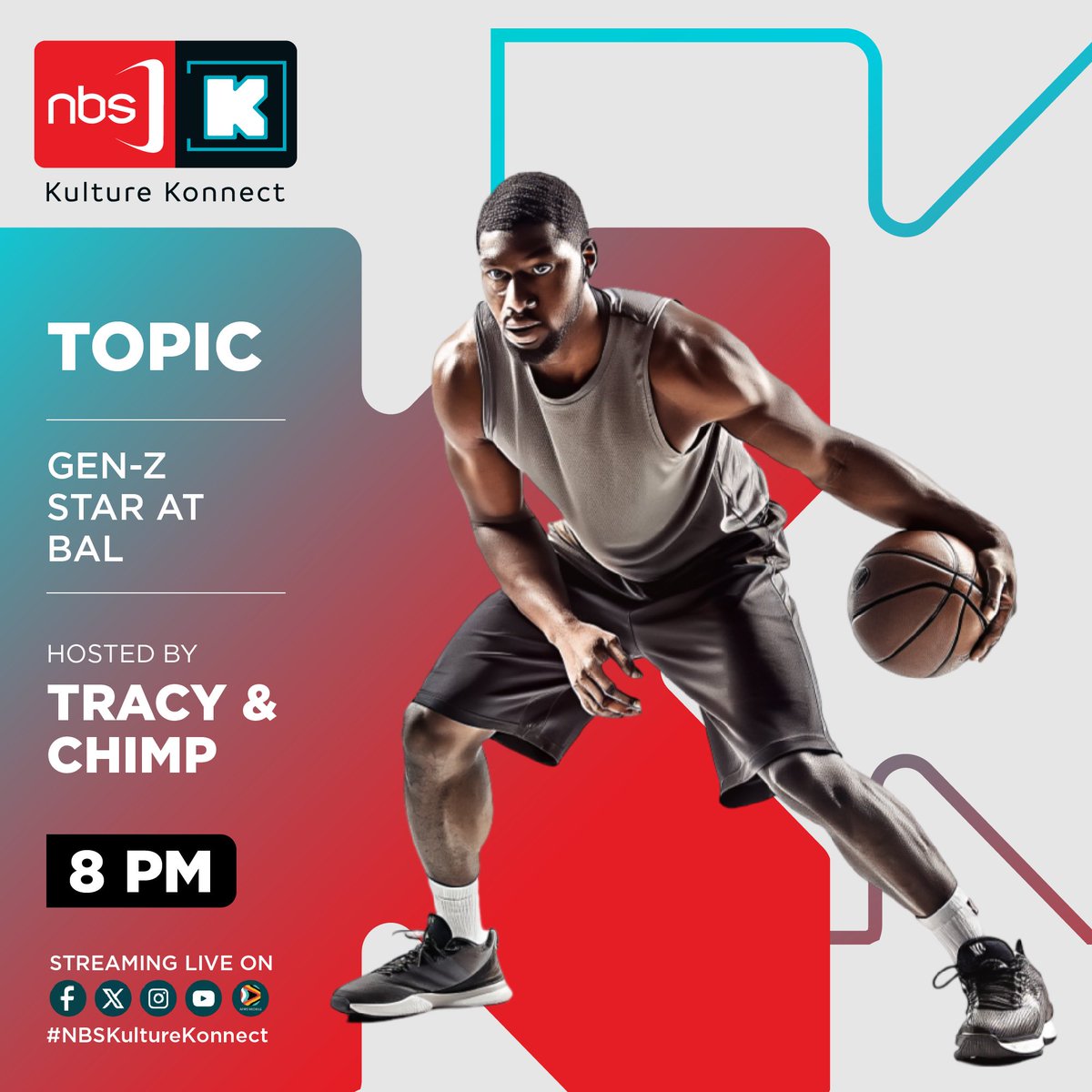 Join us tonight at 8 PM as we highlight the Gen Z Star at the BAL on #NBSKultureKonnect.

#NextKulture