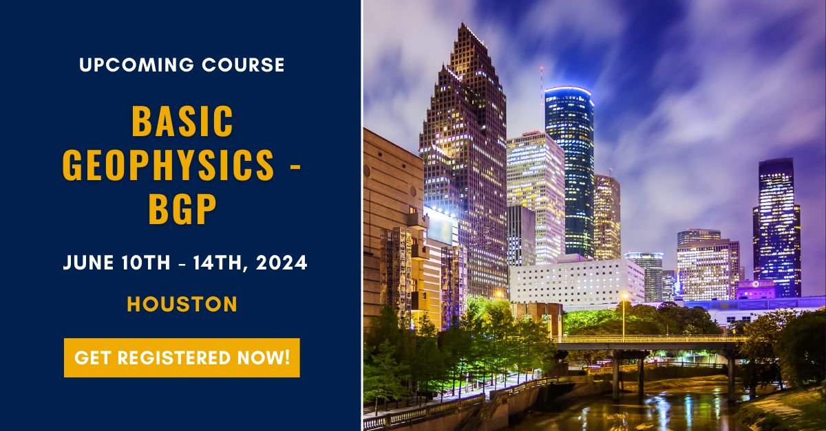 Course: Basic Geophysics - BGP
When: June 10th - 14th, 2024
Where: Houston, In-Classroom 
Get registered here: buff.ly/3JCCR2J 

#PetroSkills #Houston #Geophysics #oilandgas #oilgas #petroleum #petroleumindustry #oilandgasindustry #oilfield #oil #training