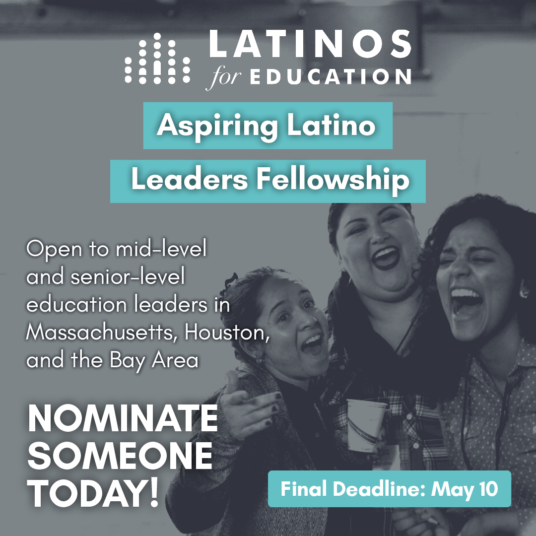 Nominate an exceptional Latinx educator for the Aspiring Latino Leaders Fellowship! Help Latino education leaders grow their impact and support student success. Submit your nomination at hubs.la/Q02tPfMF0 #ALLF #Education #ConGanasWeCan