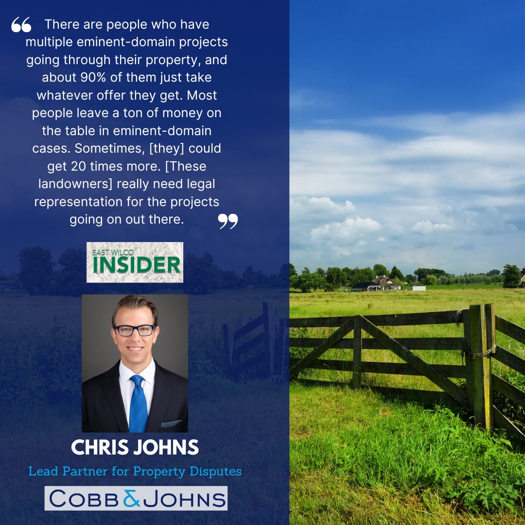The East Wilco Insider quoted Chris Johns of Cobb &amp; Johns regarding the announcement of a new Samsung facility in Taylor, TX, which is leaving some of the residents in fear that its hometown charm will be lost. Read the full article here, p. 16-17: bit.ly/4d3SVIF #txlege