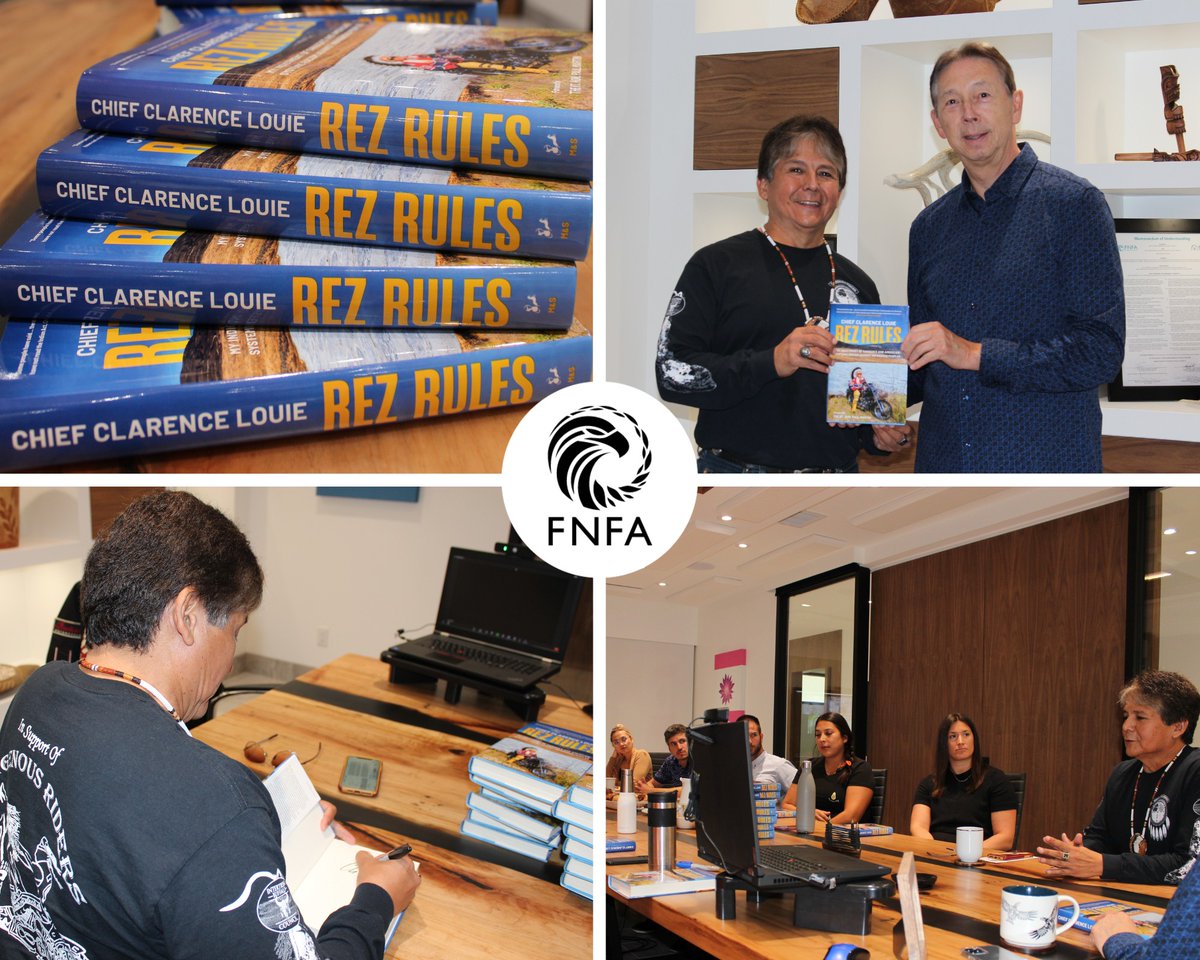 Honoured to host Chief Clarence Louie from Osoyoos Indian Band at our Westbank office to discuss his inspiring memoir Rez Rules, which outlines a path towards economic independence for First Nations people. #FNFA #WorldBookDay #IndigenousAuthors