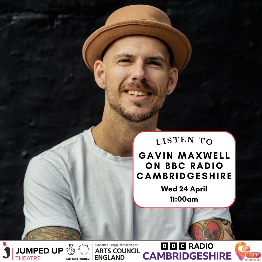 Listen to Gavin Maxwell on @BBCCambs tomorrow @ 11am The movement director for award-winning shows like 'Pied Piper' with @BACBeatboxAcad talks about his free movement workshop in Peterborough on Wed 1 May @ @pborokeytheatre Listen at bbc.co.uk/programmes/p0h… or 95.7 FM, 96.0 FM